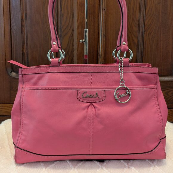 Coach Carry All Dusty Rose Handbag F19728 - Picture 1 of 14